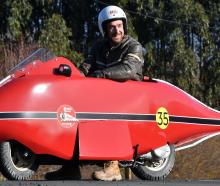 Jeff Cameron has built a miniature replica of Burt Munro’s speed record-setting Special Indian...