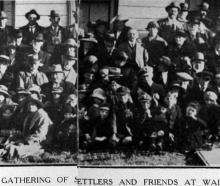 Jubilee gathering of settlers at Waikaka Valley. — Otago Witness, 24.6.1924 