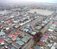 South Dunedin was swamped during a major flood in 2015. Photo: ODT Files