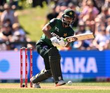 Pakistan's Khushdil Shah top scored for the visitors in their paltry 91. Photo: Getty Images