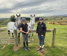 Jess (left) and Grace Hore with Beaumont Ivan (left) and Beaumont Cassanova.  PHOTO: SUPPLIED 