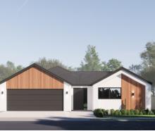 The new home on Benrogan Drive, Halswell, will be auctioned off in mid-June. Photo: Elegant Kiwi...