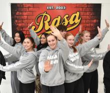 Rasa School of Dance world qualifying dance crew Allies (from left) coach Danielle Veenvliet and...