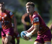 Damian McKenzie at a training session with the Chiefs this week. Photo: Getty Images 

