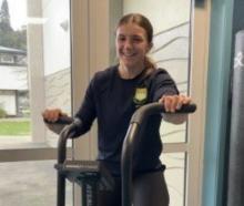 Ella Rowe, of Bayfield High School, gets in some training. Photos: supplied
