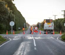 The crash closed Newtons Rd for a few hours. Photo: RNZ