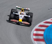 Liam Lawson races during the Grand Prix of Spain overnight. Photo: Getty Images