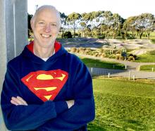 Rick Houghton outside the club in his trademark sweatshirt. Photo: Geoff Sloan