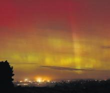 The aurora putting on a show over Oxford this month. PHOTO: GARY NAULLS