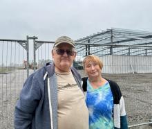 Dave McFarlane, left, and his partner Dorothy Lewis say the construction site near their property...