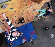 Otago Girls’ High School students (from left)  Julia Hodgson, 14, Holly Seal, 15, and Arlia...