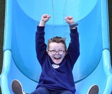 St Clair School pupil Gus Moran gives the Dunedin City Council’s newly refurbished St Clair Park,...