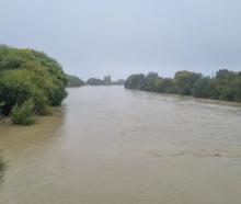 Flooding at Spring Creek last year. Photo: Samantha Gee / RNZ