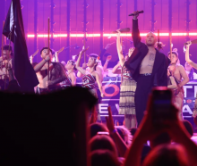 Stan Walker performing Māori Ki Te Ao at the Aotearoa Music Awards. Photo: Emma Cooper