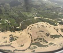 Flooding over Brightwater, Tasman district. Photo: Charlotte Bacon / Supplied via RNZ