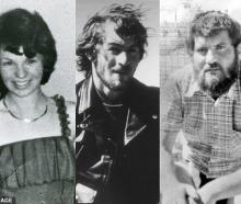 The three friends (from left) Karen Edwards, Gordon Twaddle and Timothy Thomson were found dead...