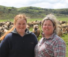 Beach Valley Dairies owner Kaylene Bennett and her daughter Sierra, 14, of Tuatapere.