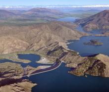 Lake Benmore, which is part of the Waitaki hydro power scheme, is full of water after strong...