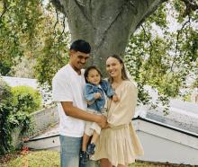 Southern Hoiho basketballer Elise Gilbert with partner Kobe Tuhakaraina and their 2-year-old son,...