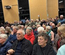 A packed public meeting at the Pegasus Bay School opposing the purchase of Pegasus' 18 hole...