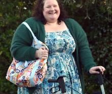 Emma Ferry, of Dunedin, seen here with her swimming bag, is stoked the Dunedin City Council have...