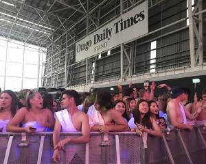 The annual toga party kicks off at Forsyth Barr Stadium. Photo: Daisy Hudson