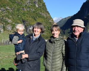Arriving early at the first stop on the Upper Clutha On Farm Calf Sale at Mt Aspiring Station are...