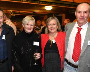 David and Helen Vollweiler, of Waihola, and Pam and Graham Hunter, of Tuapeka West. PHOTOS: LINDA...