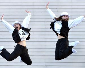 Winners of the Mini Crew Junior Hip Hop, Martha McAuley (left) and Lucy Grant, both 17, of Queen...