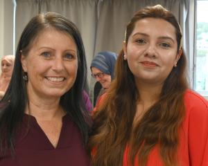 Teresa Christie, of Mosgiel, and Shabeeha Zaidi, of Dunedin.