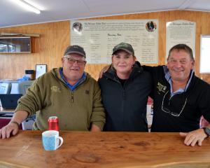 Alister Ward, of Balclutha, Amy Robertson, of Kaka Point, and Steve Wallace, of Wānaka. PHOTOS:...