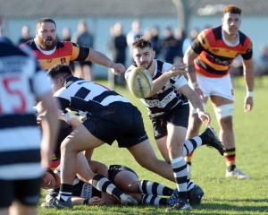 Action from today's premier club rugby match between Southern and Zingari-Richmond at Bathgate...