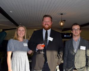 Lucy McLean, of Tokanui, Morgan Nimmo, of Gore and Max Cameron, of Dunedin. PHOTOS: SHAWN MCAVINUE