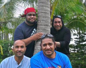 (From left) Hiliako Iaheto, Andrew Sione, Pos Mavaega and Rangitakau Tekii in New Caledonia....