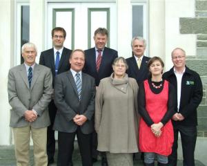 The last Telford Rural Polytechnic council met for the final time yesterday. They are (front from...