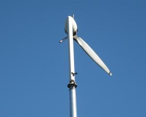 A single-blade wind turbine. Photo supplied.