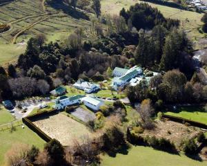 An aerial view of Ashburn Clinic, in Halfway Bush, Dunedin. Photo by Stephen Jaquiery.
