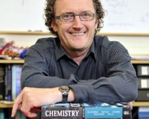 Associate Prof Allan Blackman, of the University of Otago chemistry department,  prepares for the...