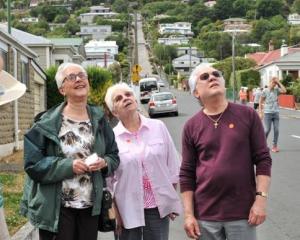 Celebrity Solstice passengers (from left) William  and Marguerite Moody, Lucille and Jackie...