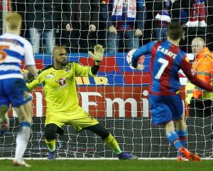 Crystal Palace's Yohan Cabaye scores their first goal from the penalty spot. Photo: Reuters