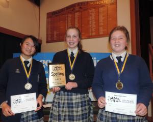 Delighted after winning their sudden death playoff win in the years 9 and 10 section of the Otago...