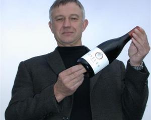 Dr Jim Jerram with the Ostler Vineyards' first vintage
...