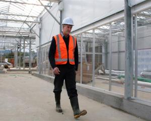 Dunedin Botanic Garden team leader Alan Matchett takes a stroll around the new propagation...