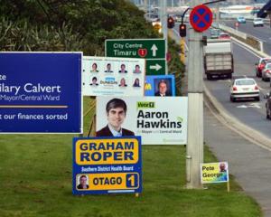 Election hoardings are appearing around Dunedin as local body election campaigns gather pace....
