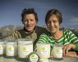 Former UK couple Per and Rachel Lindstrand now make candles at their Glenorchy home. Photo by...