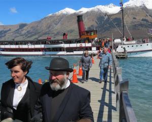 Glenorchy couple Ruth-Ann Anderson and Dave Anderson, dressed as a vicar and his wife, were first...