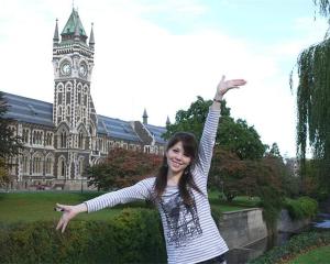 Hannah Lemon, a first-year international film student from Japan. Photo by Emily Menkes