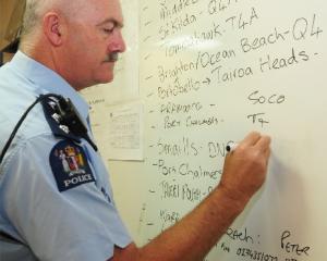 Inspector Alistair Dickie directs the police response to the tsunami.