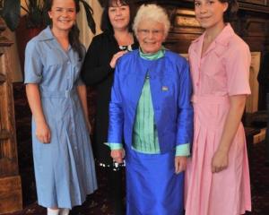 Jenny Alloo (82), her daughter Jenny Chamberlain  and granddaughters Annabelle Alloo (15), left,...