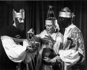 John Fisher, Don Madden and Bill Jenkinson in Otago Opera’s second production of Amahl and the...